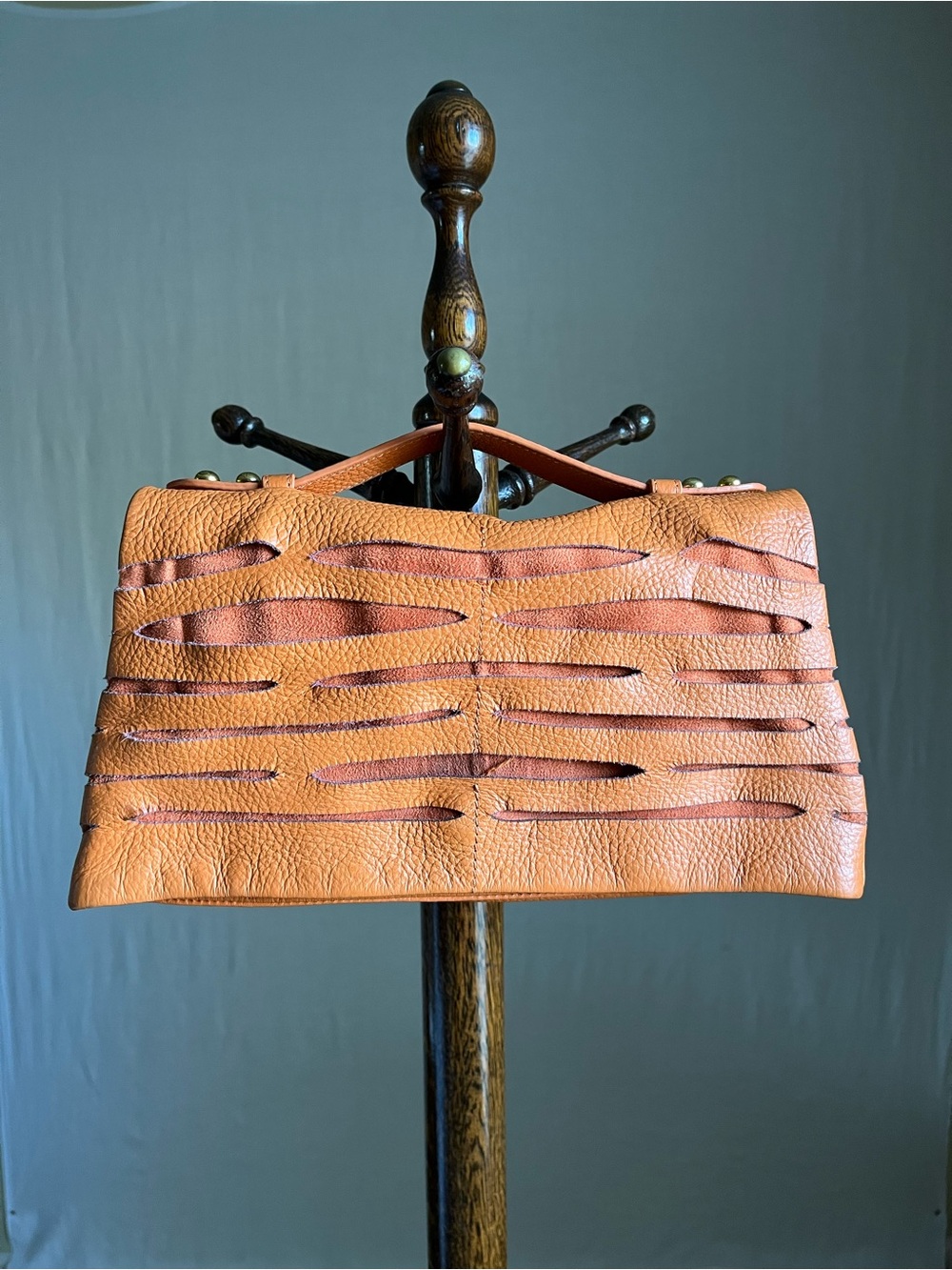 Romygold - Orange Foldover Clutch - Approx 13 x 7 inches